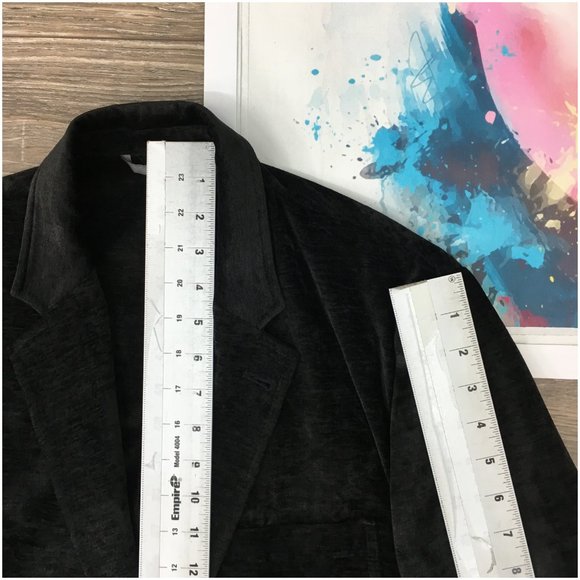 Joseph Abboud Mens Blazer Sport Coat‎ Two Button Casual Jacket 42R Velvet Suits - Picture 12 of 13